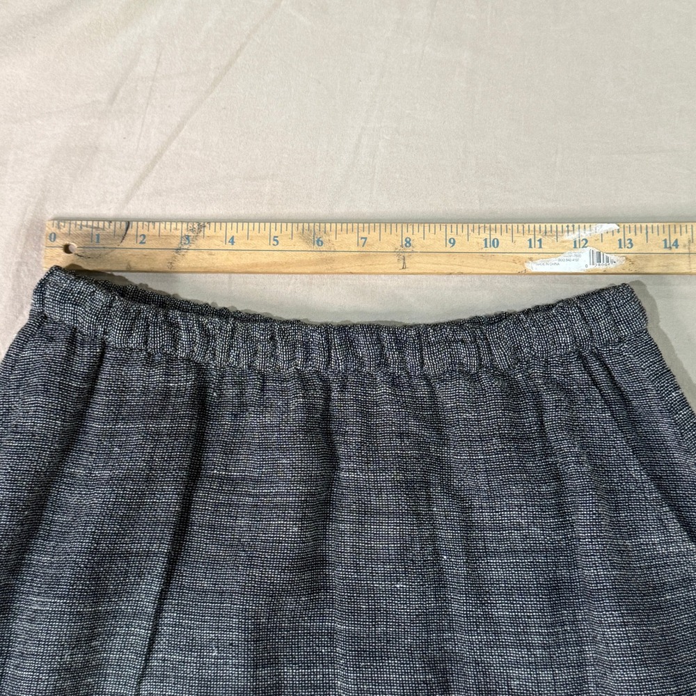 Eileen Fisher Womens Maxi Skirt XS Charcoal Linen Blend Capsule Classic Casual - Picture 7 of 8